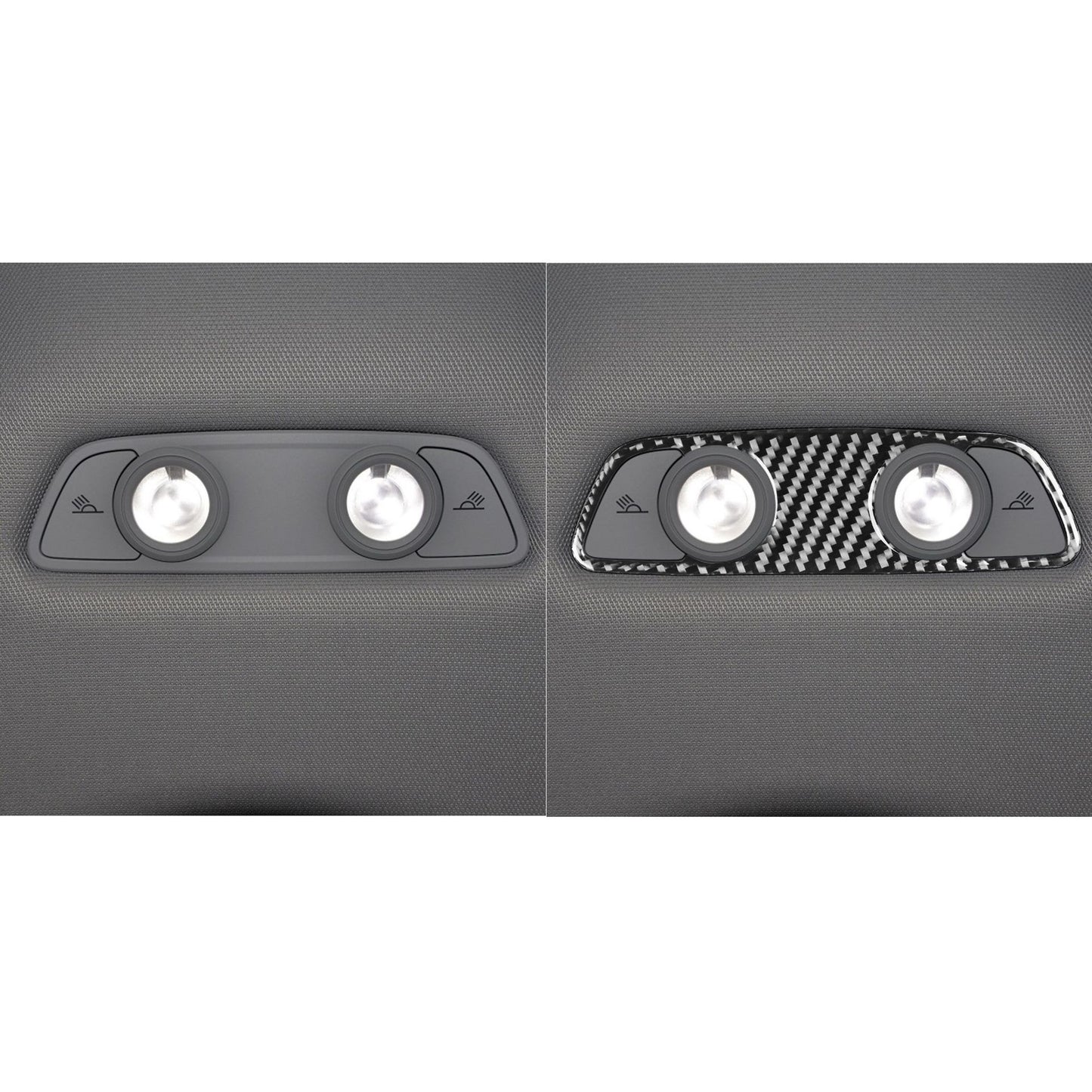 Passend für Audi A4 B9 RS4 S4 2017-19 Licht Panel Blende Abdeckung Rahmen Carbo