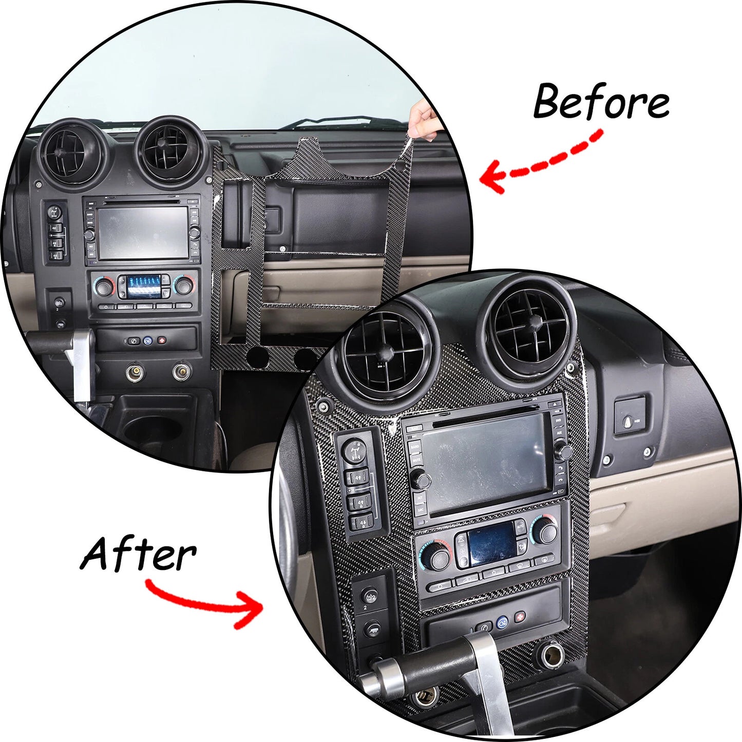 Passend für Hummer H2 2003-2007 Navigation Blende