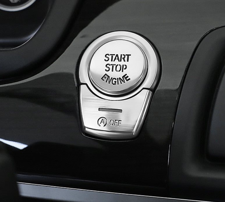 Passend für BMW 1er 3er 4er Start Stop Blenden in Silber aus Aluminium