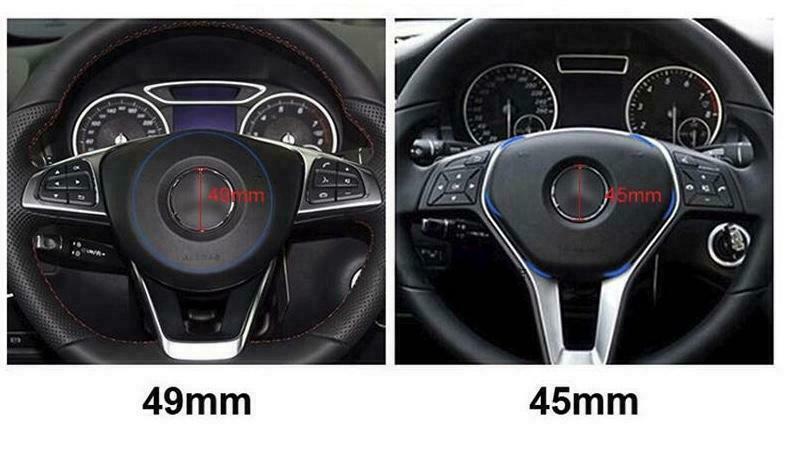 Passend für Lenkrad Abdeckung Blende Passend Für Mercedes Benz 45 mm GLE GLA GLC AMG C Class