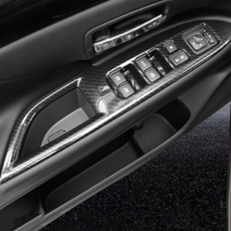 Passend für Mitsubishi Outlander Fensterheber Blenden Abdeckung Rahmen Carbon