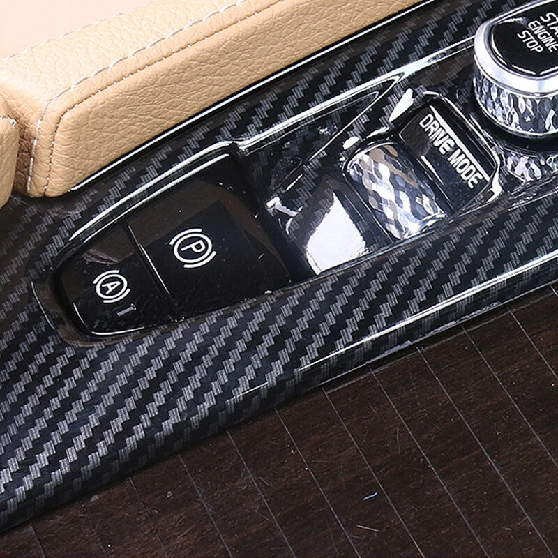 Passend für Volvo S90 V90 2017-2021 Mittelkonsole Rahmen Blende Carbon Abdeckung