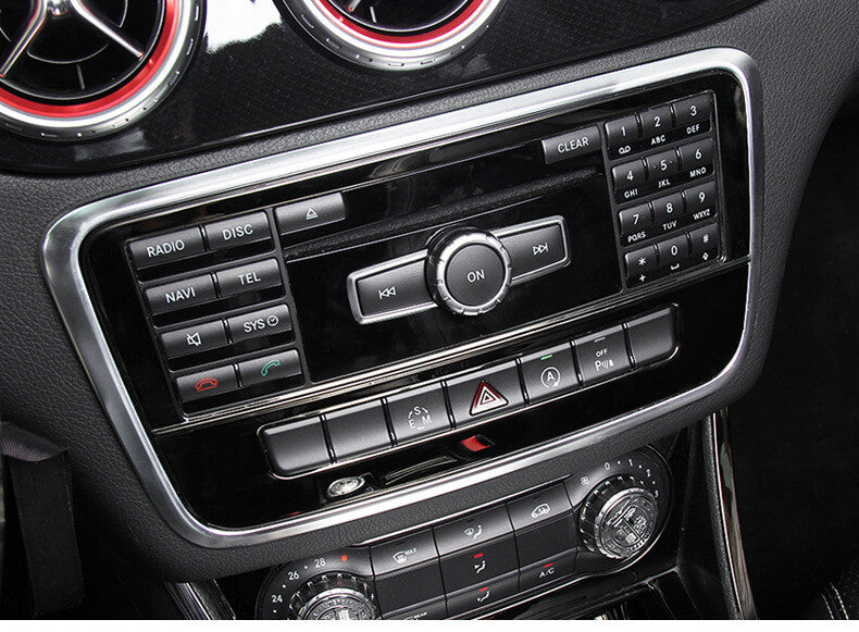 Passend für Mercedes GLA CLA Mittelkonsole Blende Radio Rahmen Schwarz