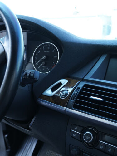 Passend für BMW X5 E70 X6 E71 2008-2013 Schlüssel Loch Blenden Abdeckung Silber