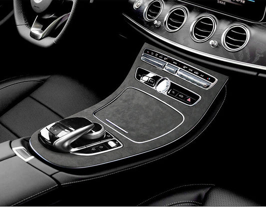 Passend für Luxus Wildleder Mittelkonsole Blende Passend Für Mercedes E Klasse GLE W213 Edel