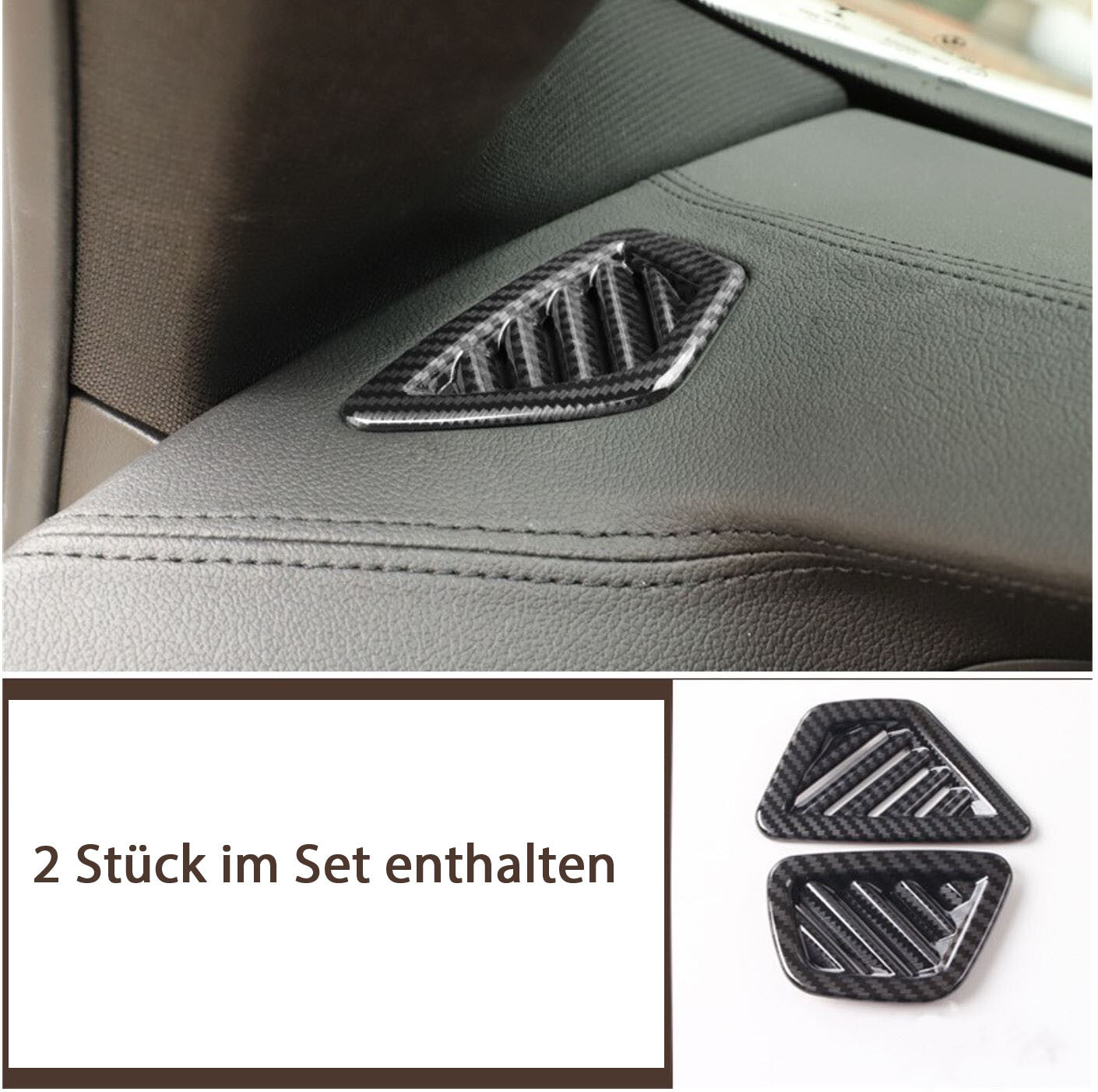 Passend für BMW 5 5er G30 G31 Carbon Lüftung Luftauslass Klima Rahmen Blende