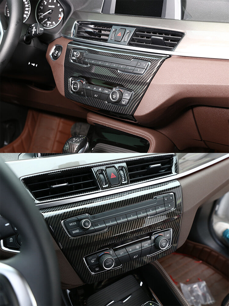 Passend für BMW X1 X2 Radio Blende Abdeckung Rahmen Carbon