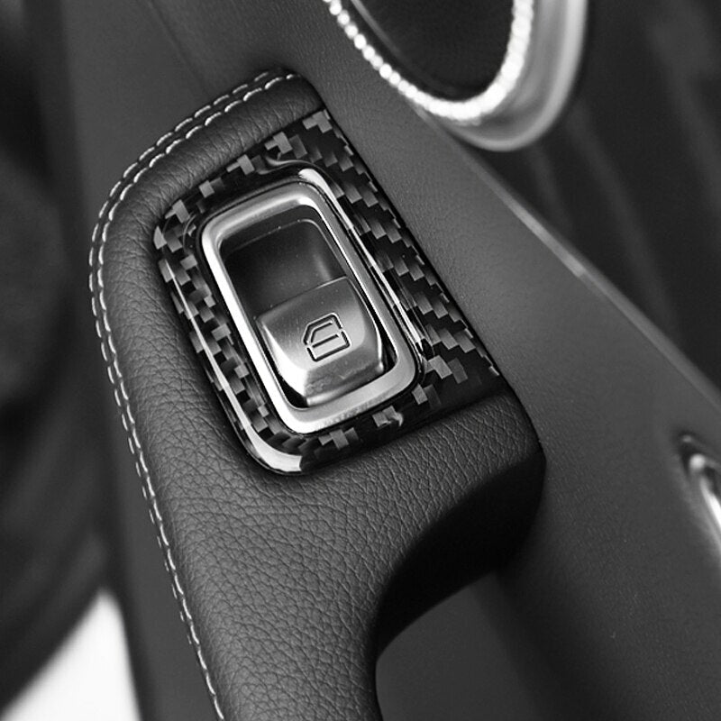 Passend für Mercedes Benz W205 GLC Fensterheber Carbon Blende