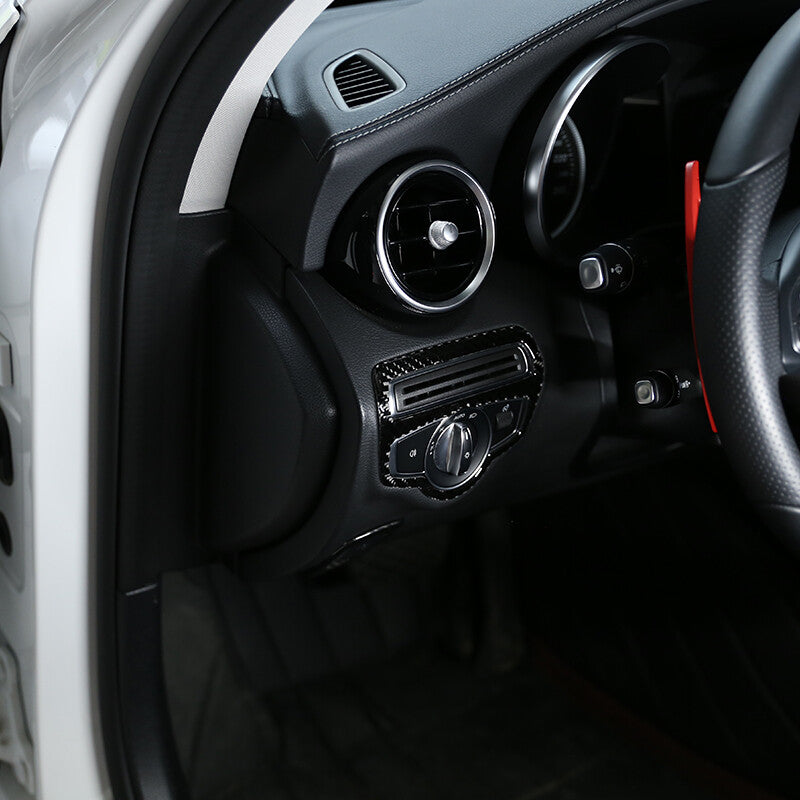 Passend für Mercedes Benz W205 GLC Lichtschalter Schalter Blende Carbon
