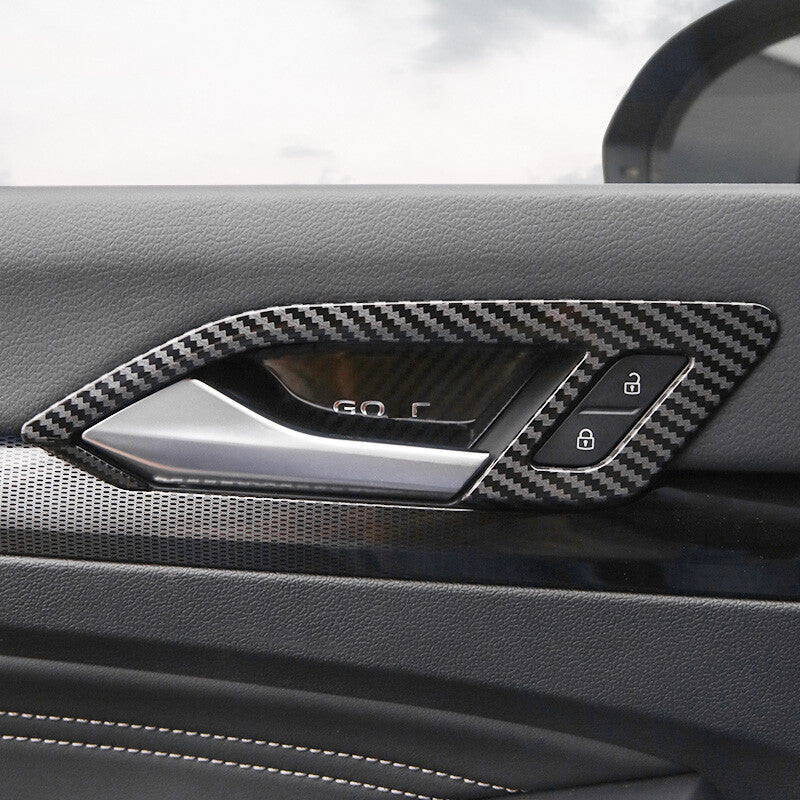 Passend für Golf 8 MK8 Türgriff Blenden Abdeckung Rahmen Carbon