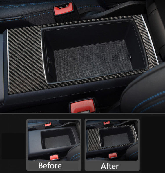 Passend für Audi A3 8V 2014-19 Armlehne Blende Abdeckung Rahmen Carbon