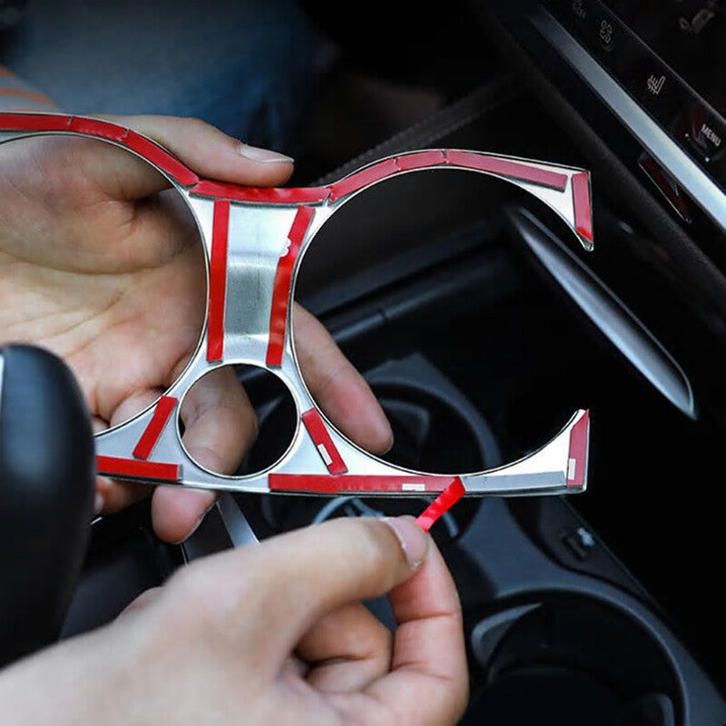 Passend für BMW 5 Serie G30 Becherhalter Blende Rahmen Chrom
