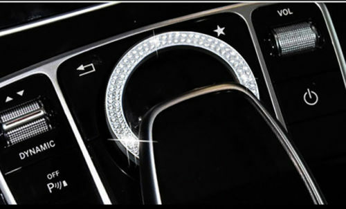 Passend für Mercedes C E GLC Klasse Multimedia Rahmen Strass Glitzer Accessoire