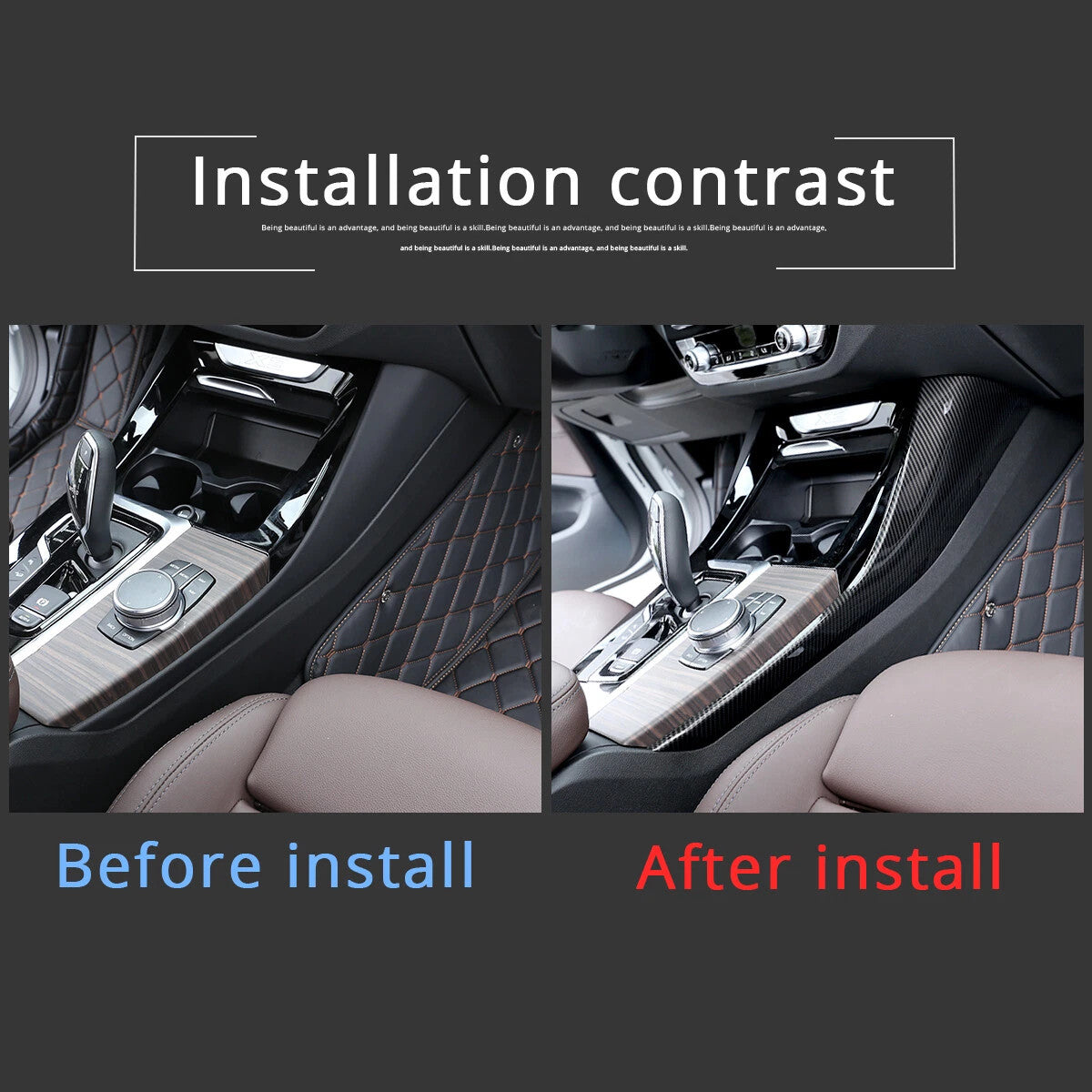 Passend für BMW G01 G02 2018-2020 Mittelkonsole Blende