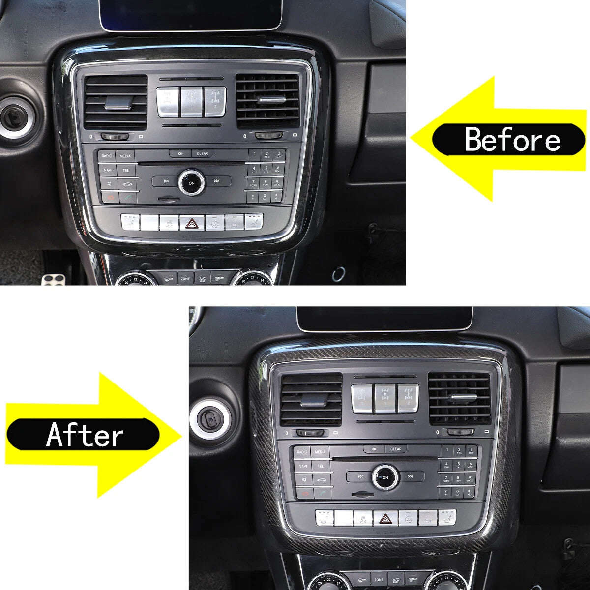 Passend für Mercedes G Klasse W463 2012-2018 Mittelkonsole Blende