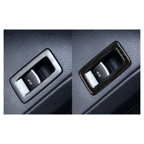 Passend für VW Touareg 2011-18 Kofferraum Schalter Blenden Abdeckung Carbon