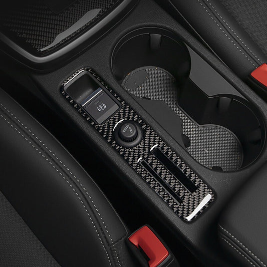 Passend für Audi A3 2021 Mittelkonsole Abdeckung Handbremse Rahmen Blende Carbon