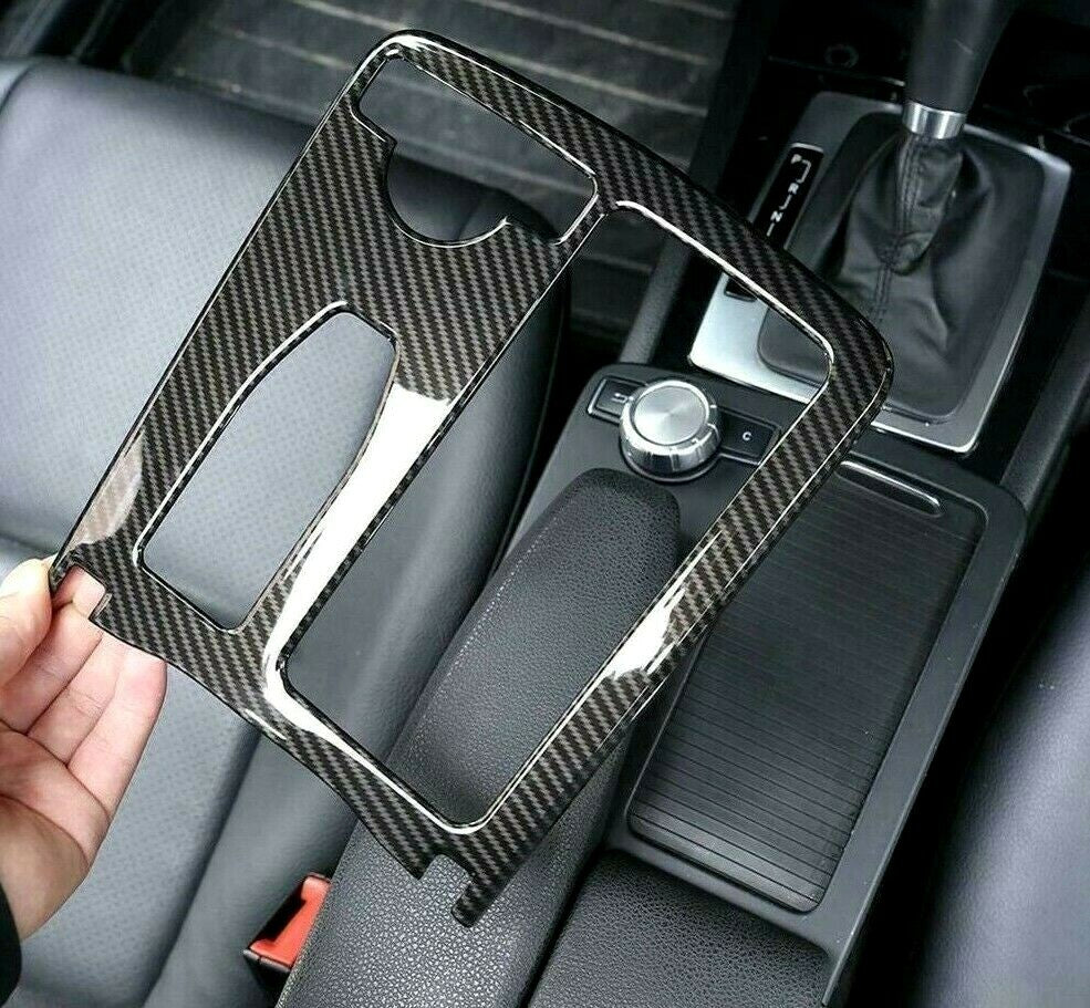 Passend für Mercedes Benz W204 W212 Carbon Mittelkonsole Rahmen Blende Schutz