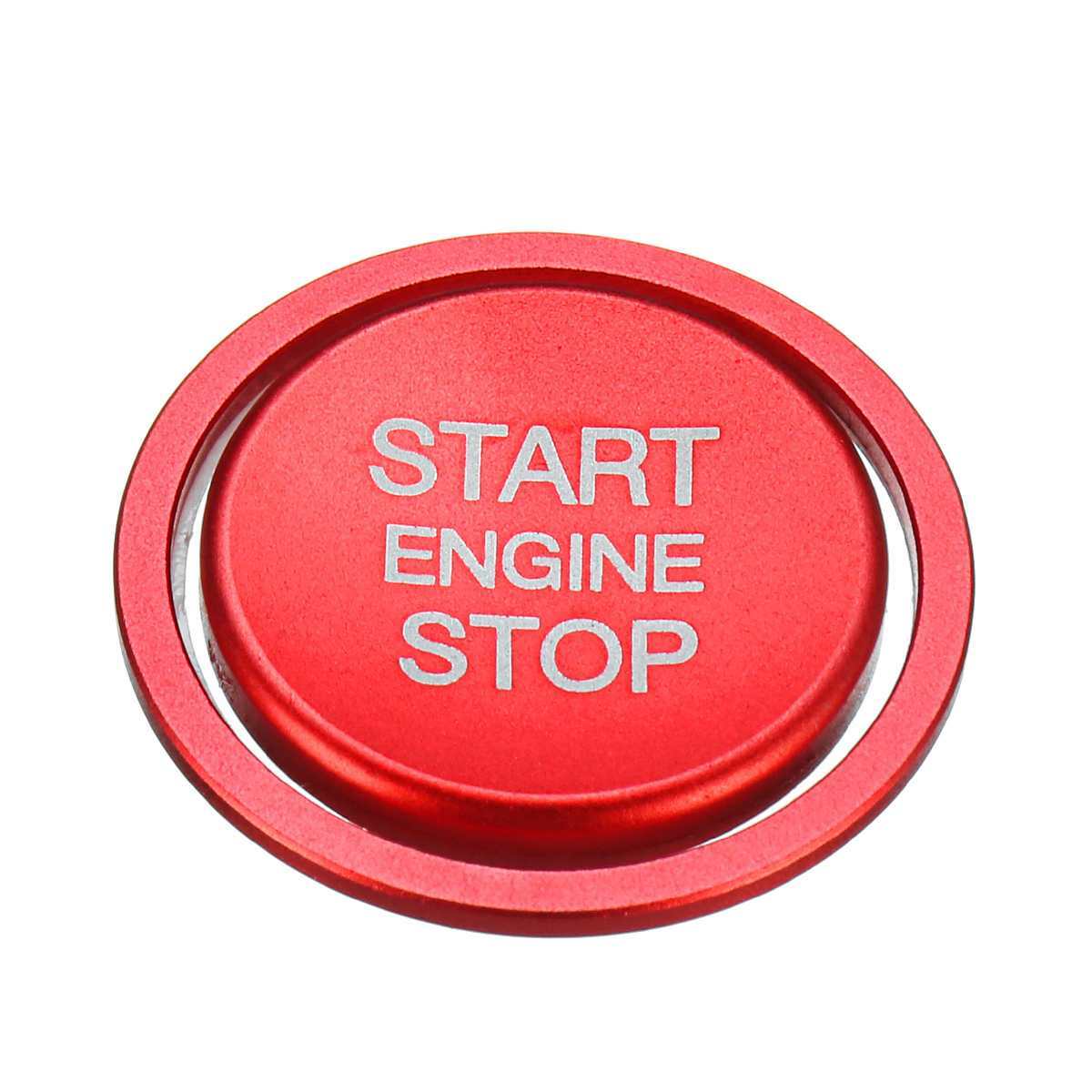 Passend für Start Stop Ring Abdeckung Alu Rot Passend Für VW Golf 7 Passat B8