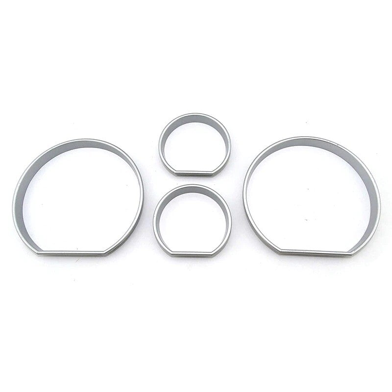 Passend für BMW E46 M3 3 Series Tacho Rahmen Blenden Zierrahmen in Silber