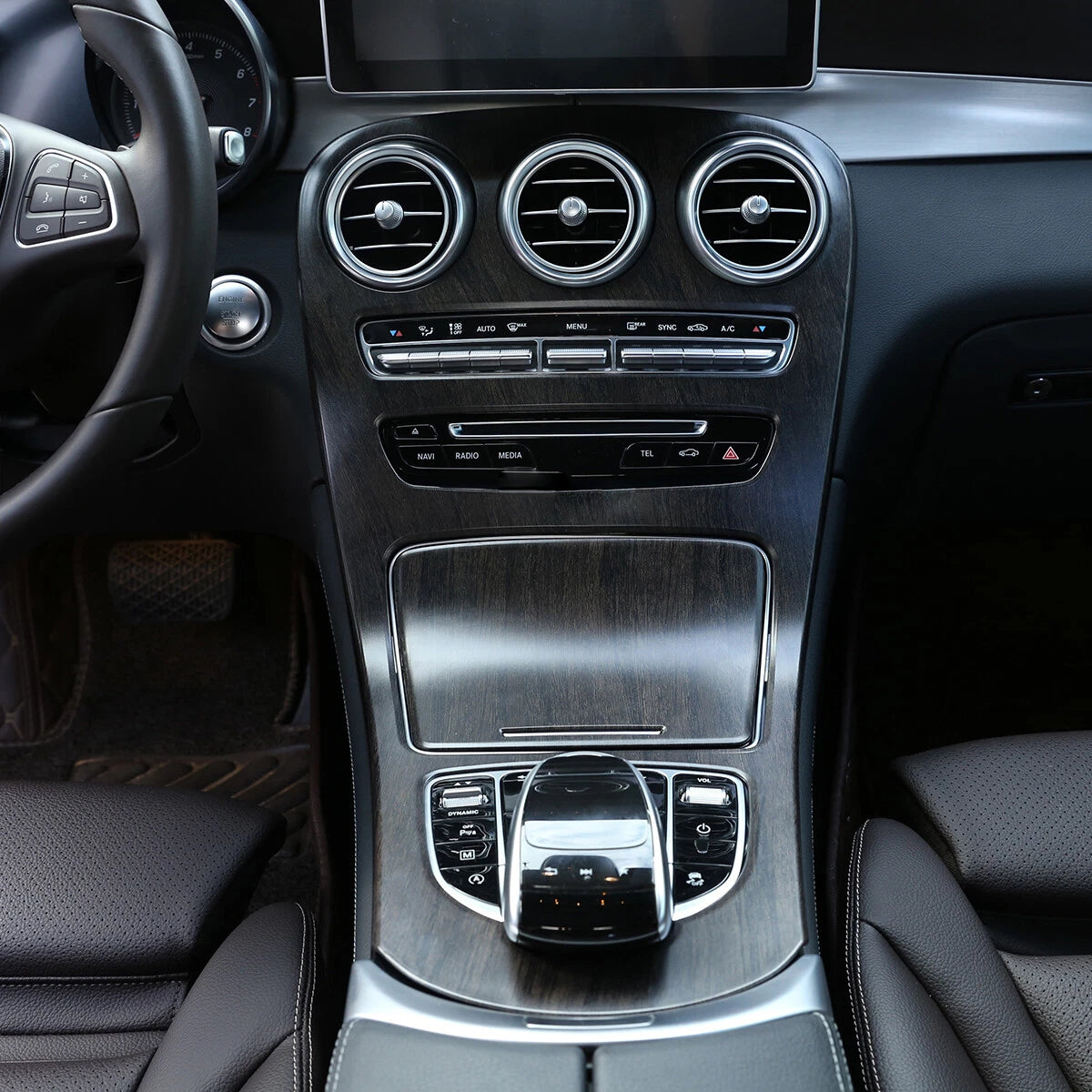 Passend für Mercedes C Class W205 Glc X253 2016-2018 Mittelkonsole Blende