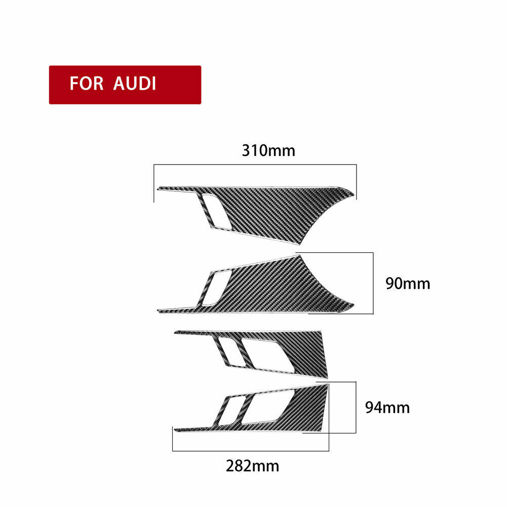 Passend für Audi A4 B9 Türgriffe Blenden Rahmen Zierblenden Abdeckung
