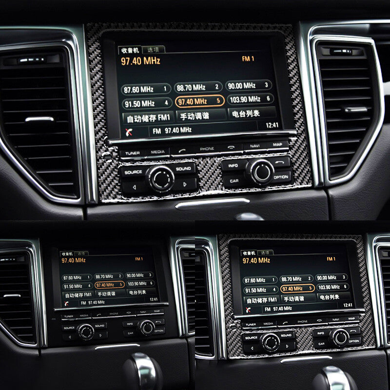 Passend für Porsche Cayenne Macan Panamera Radio Multimedia Blende Abdeckung Rahm