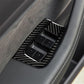 Passend für Tesla Model Y Model 3 Fensterheber Blenden Abdeckung Carbon