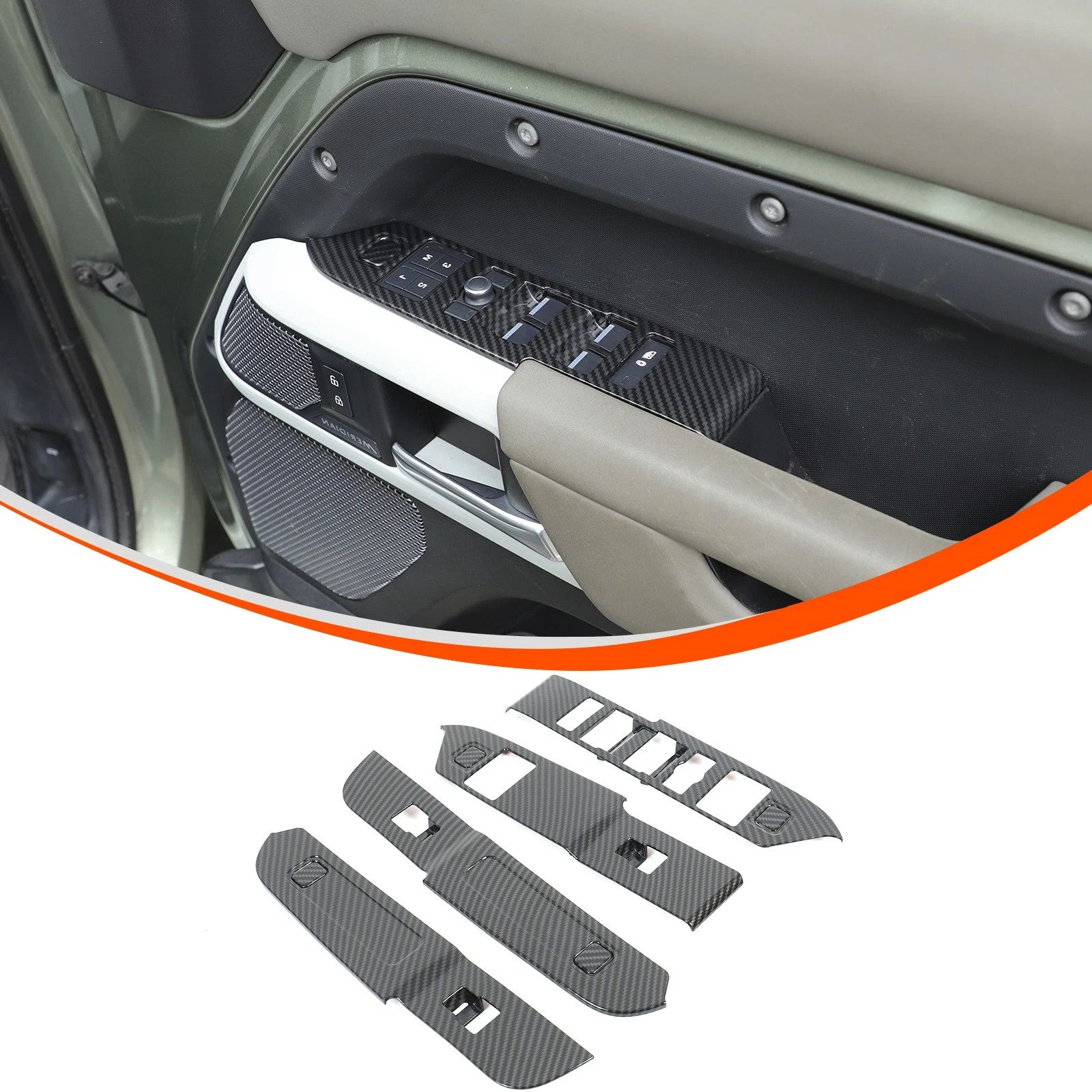 Passend für Defender 110 2020-2023 Fensterheber Blende