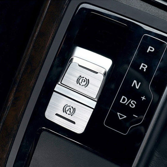 Passend für Audi A6 C7 2012-2018 Handbremse Edelstahl Blende Zierblende Silber