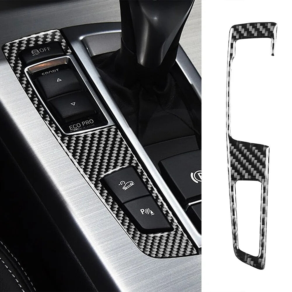 Passend für BMW F07 F10 F25 F26 2009-2016 Mittelkonsole Rahmen Blende Carbon