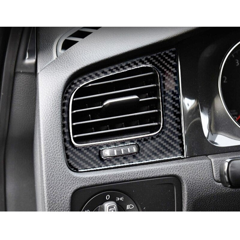 Passend für VW Golf 7 MK7 GTI Lüftung Klima Cockpit Rahmen Schutz Blende Carbon