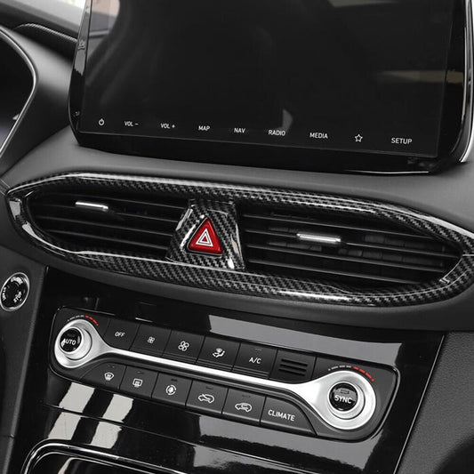 Passend für Hyundai SantaFe 2019-22 Klima Lüftung Blenden Abdeckung Tuning