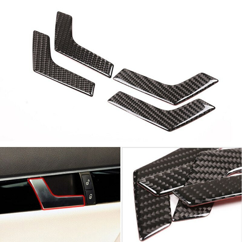 Passend für Mercedes Benz W204 Tür Griffe Blenden Carbon Rahmen Cover