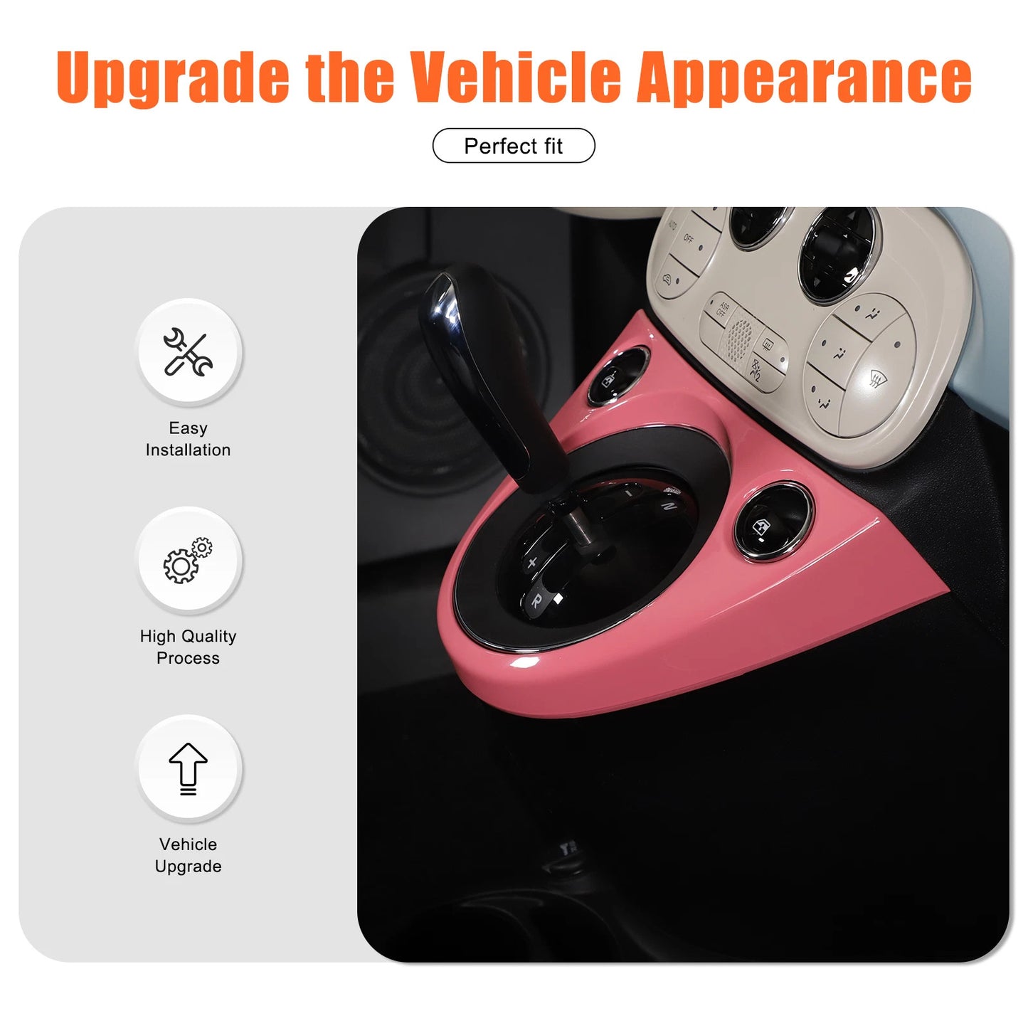 Passend für Fiat 500 2011-2025 Gangschaltung Blende