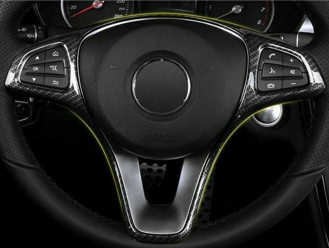 Passend für Mercedes Benz A B C E GLA CLA GLC GLS GLE V Lenkradblende Carbon