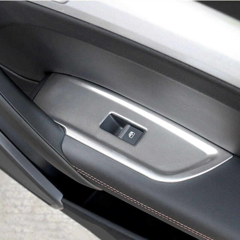 Passend für Audi Q5 Fensterheber Schalter Zierrahmen Blenden aus Edelstahl