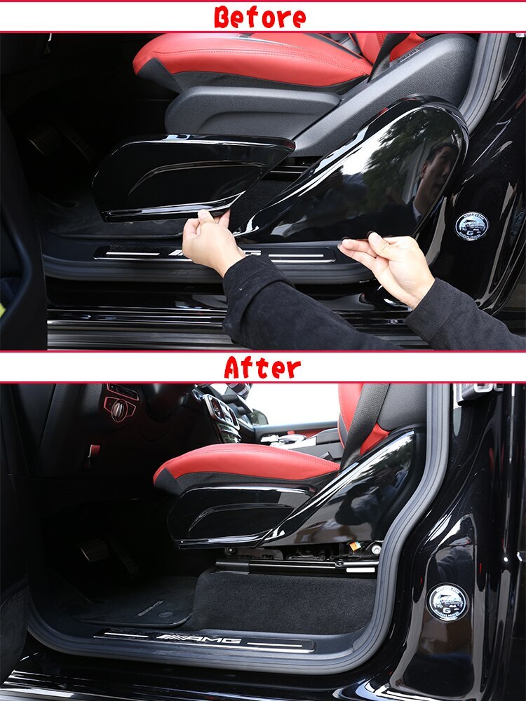 Passend für Mercedes G Class W463 2019-20 Sitzschalen Blenden Rahmen Schwarz