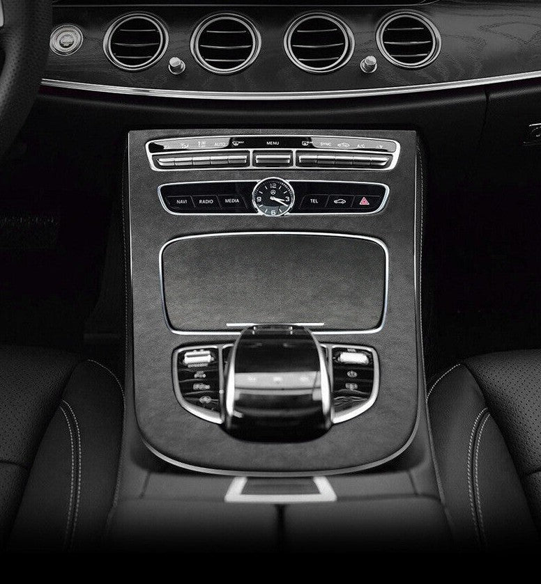 Passend für Luxus Wildleder Mittelkonsole Blende Passend Für Mercedes E Klasse GLE W213 Edel