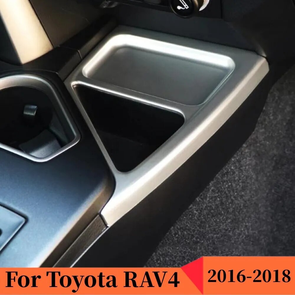 Passend für Toyota RAV4 2016-18 Mittelkonsole Blende Zierblende Abdeckung Silber