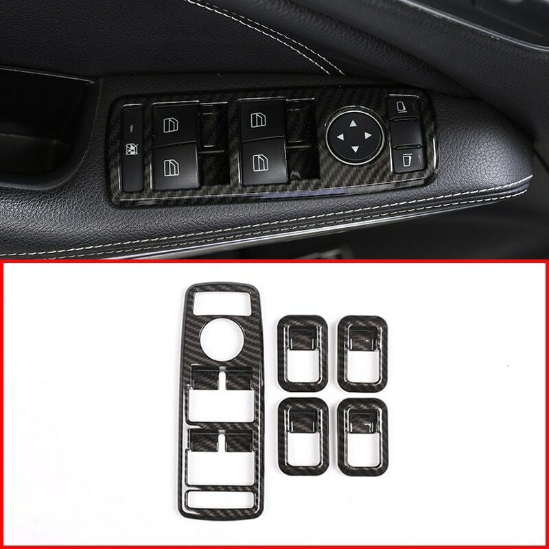 Passend für Mercedes Benz A B C E GLE GLA CLA GLK Fensterheber Carbon Blende