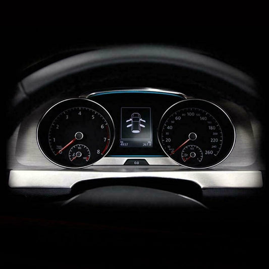 Passend für Edelstahl Tacho Rahmen Blende Passend Für VW Golf 7 Zierrahmen Chrom Dekor