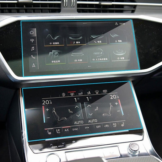 Passend für Audi A6 A7 Schutzglas Display Schutz Folie Displayfolie Glas