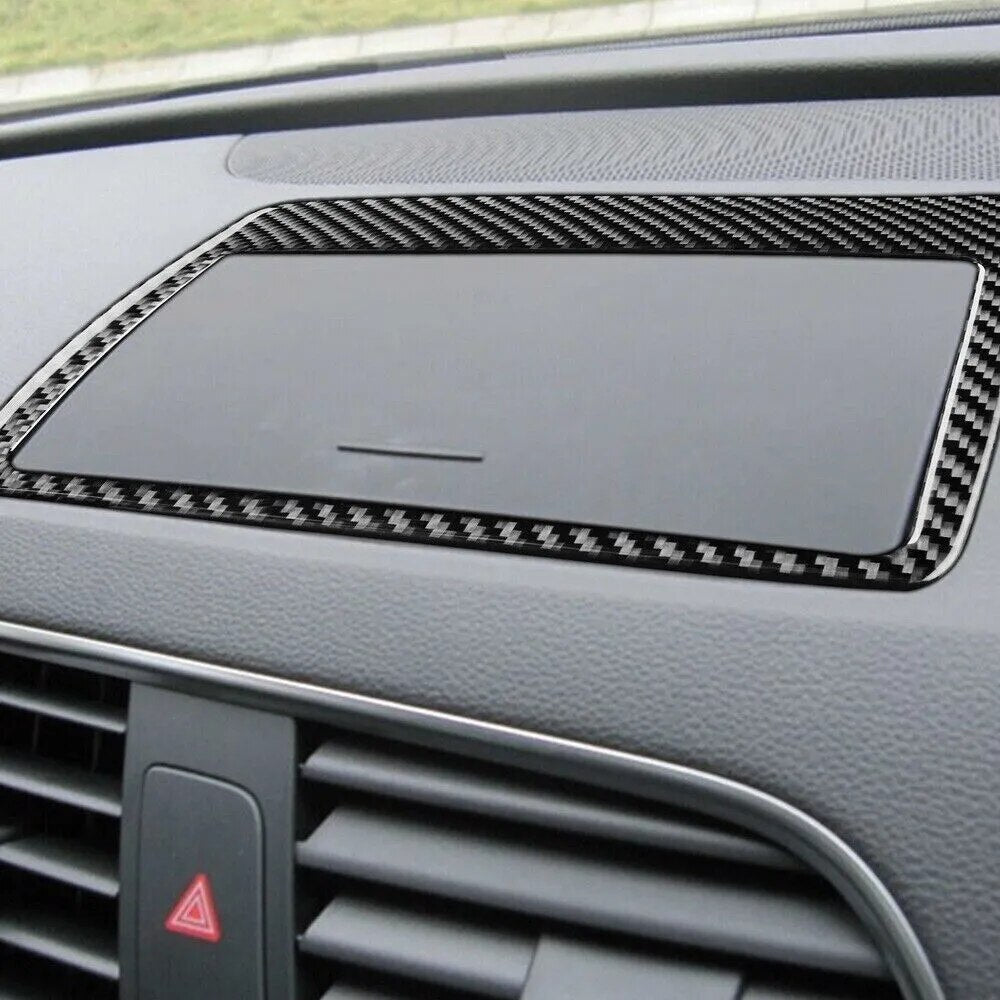 Passend für Audi Q3 2013-18 Display Blende Abdeckung Rahmen Carbon