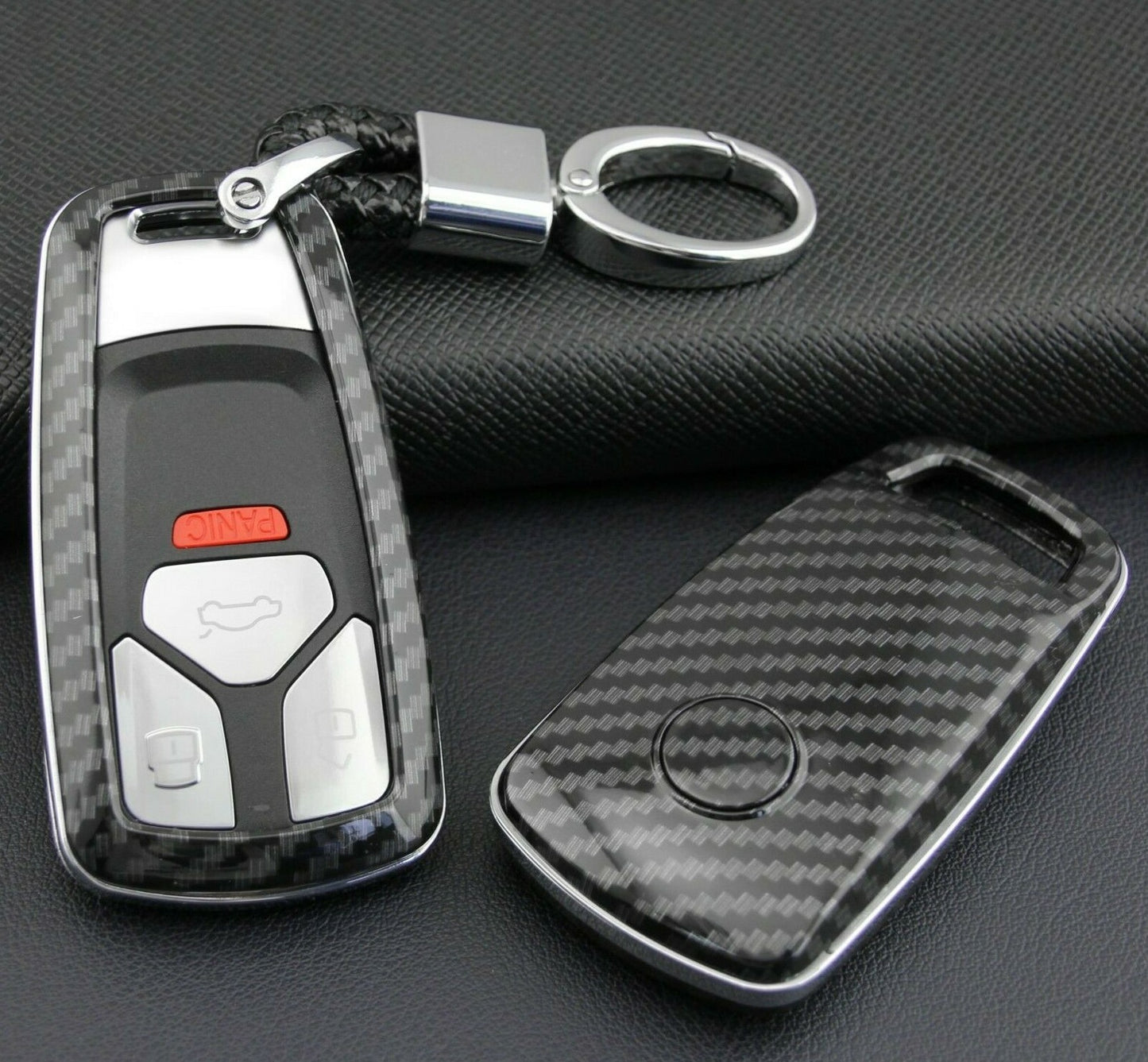 Passend für Audi Q5 Q7 A4 B9 A5 S4 S5 SQ5 TT Carbon Schlüssel Cover Hülle