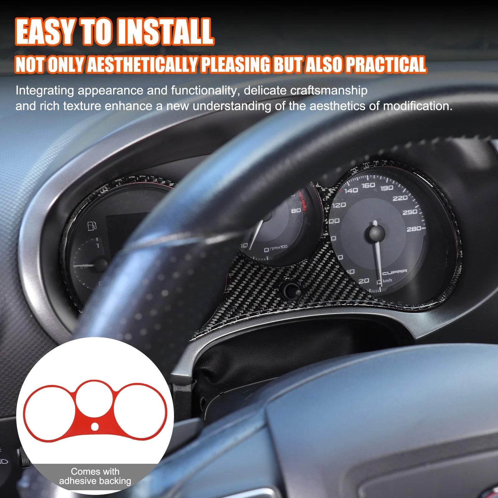 Passend für Seat Leon 2008-2012 Armaturenbrett Blende