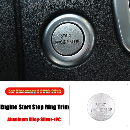 Passend für Land Rover Discovery 4 Start Stop Blende Abdeckung Rahmen Silber