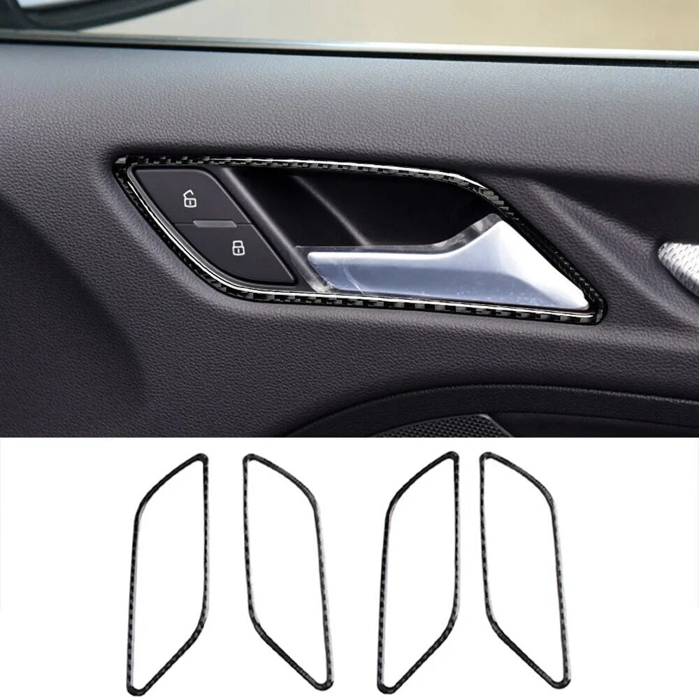 Passend für Audi A3 2014-19 Türgriff Blende Abdeckung Rahmen Carbon