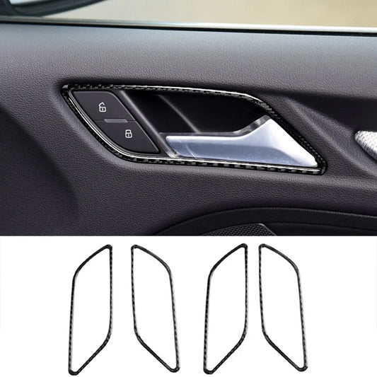 Passend für Audi A3 2014-19 Türgriff Blende Abdeckung Rahmen Carbon