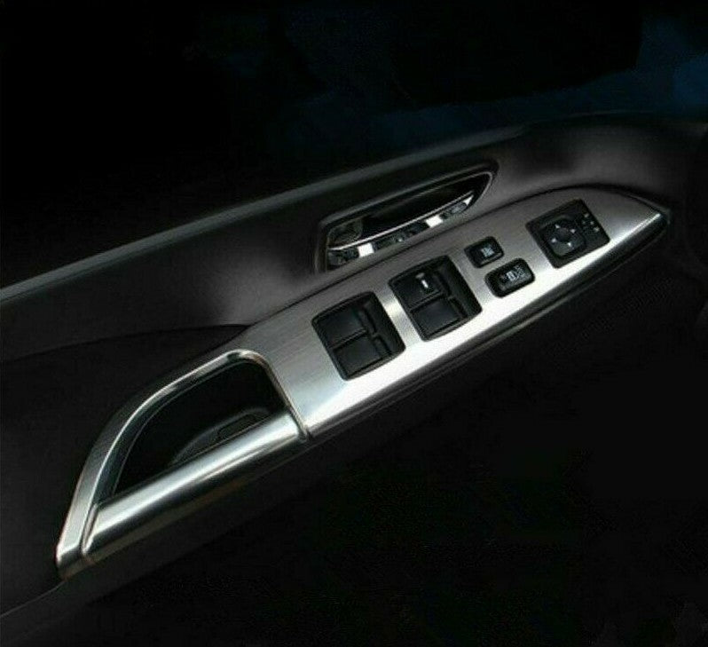 Passend für Edelstahl Fensterheber Blenden Rahmen Passend Für Mitsubishi Asx Outlander